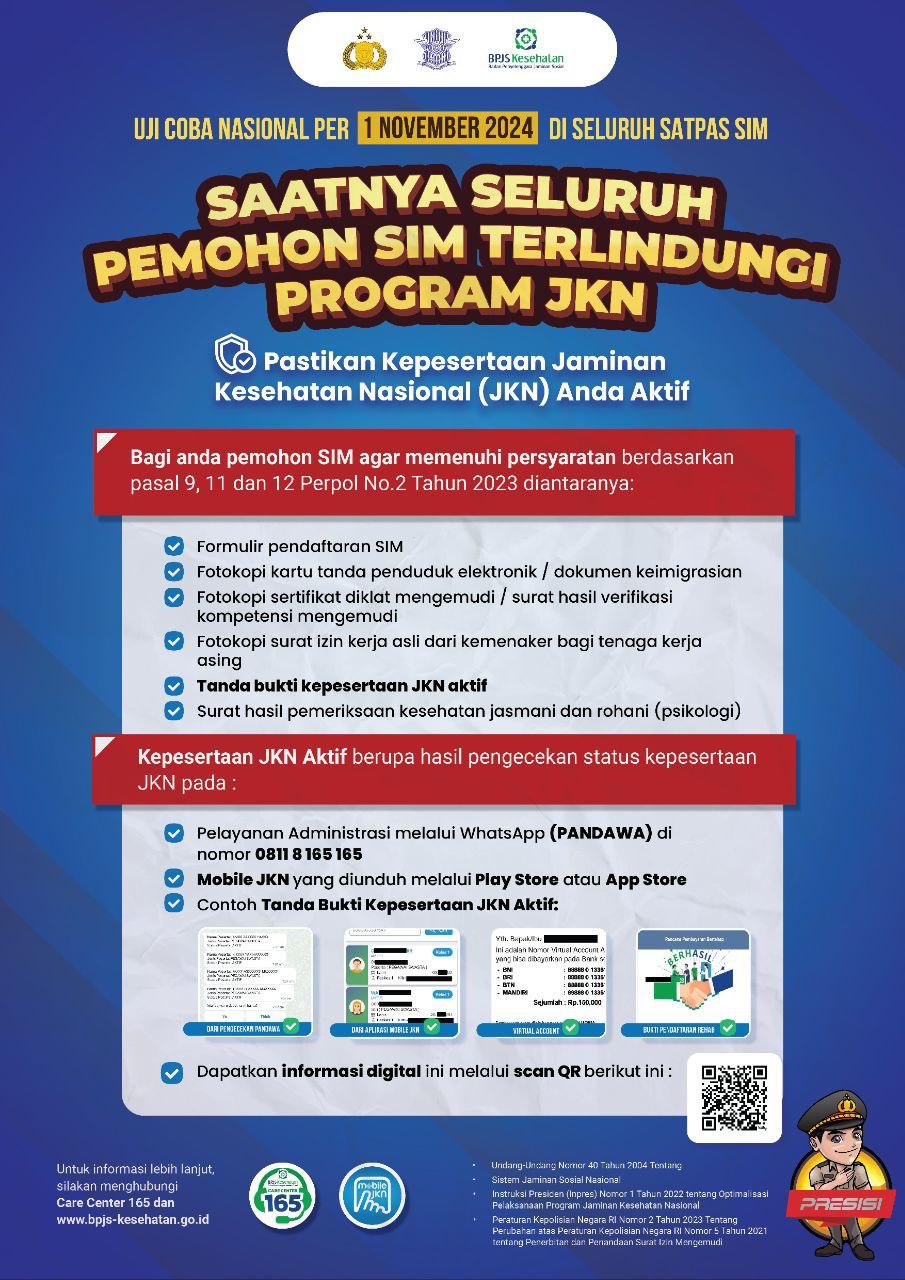 Pemohon SIM terlindungi BPJS